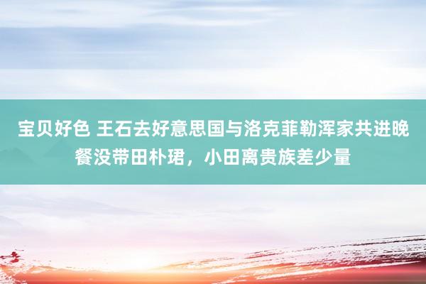 宝贝好色 王石去好意思国与洛克菲勒浑家共进晚餐没带田朴珺，小田离贵族差少量