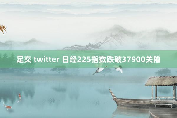 足交 twitter 日经225指数跌破37900关隘