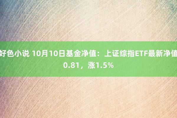 好色小说 10月10日基金净值：上证综指ETF最新净值0.81，涨1.5%