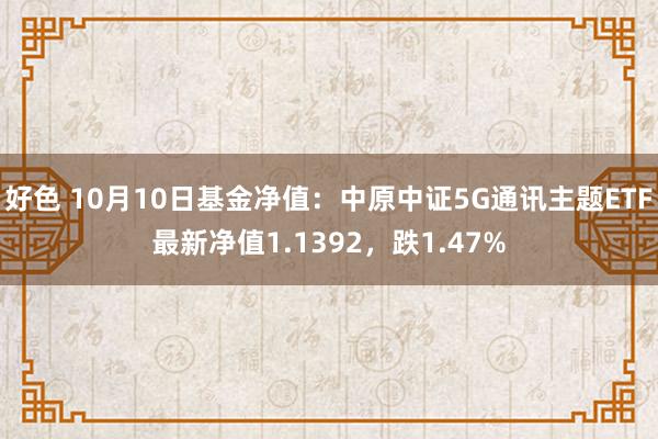 好色 10月10日基金净值：中原中证5G通讯主题ETF最新净值1.1392，跌1.47%