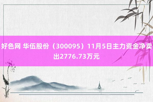 好色网 华伍股份（300095）11月5日主力资金净卖出2776.73万元