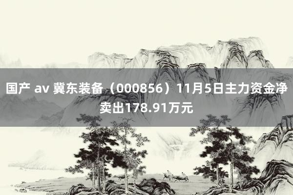 国产 av 冀东装备（000856）11月5日主力资金净卖出178.91万元