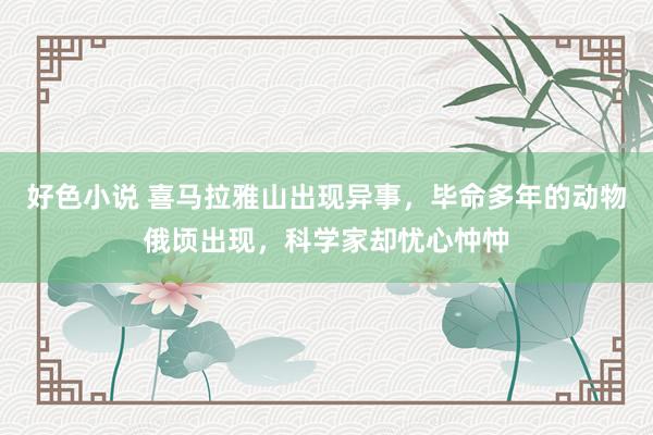 好色小说 喜马拉雅山出现异事，毕命多年的动物俄顷出现，科学家却忧心忡忡