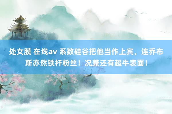 处女膜 在线av 系数硅谷把他当作上宾，连乔布斯亦然铁杆粉丝！况兼还有超牛表面！