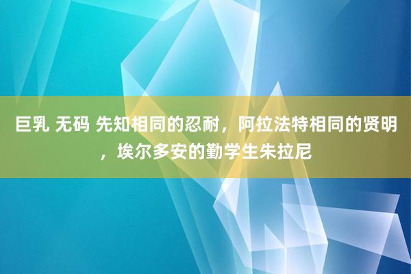 巨乳 无码 先知相同的忍耐，阿拉法特相同的贤明，埃尔多安的勤学生朱拉尼