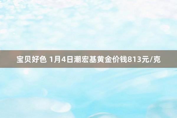 宝贝好色 1月4日潮宏基黄金价钱813元/克