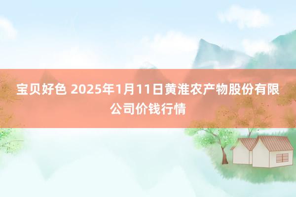 宝贝好色 2025年1月11日黄淮农产物股份有限公司价钱行情